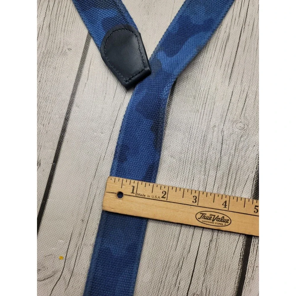 Johnnie-O Washed Camo Namoflauge Belt Denim Navy Blue Men's XL US Made JMBL1530